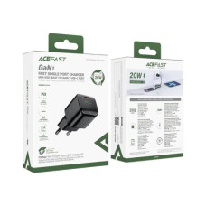 Зарядний пристрій Acefast USB-C 20W Gan A73 mini Fast Charger Black (6974316282648)