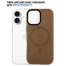 Чохол до мобільного телефона BeCover FIBRA ArcLine MagSafe Apple iPhone 17 Brown (715373)