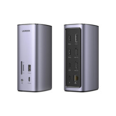 Порт-реплікатор Ugreen USB-C Multifunctional Docking Station 12in1 USB HDMI DP RJ45 AUX SD TF (90325)
