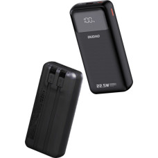 Батарея універсальна Dudao K15Pro 20000mAh PD/22.5W, QC, with built-in cables, Black (6977196682430)