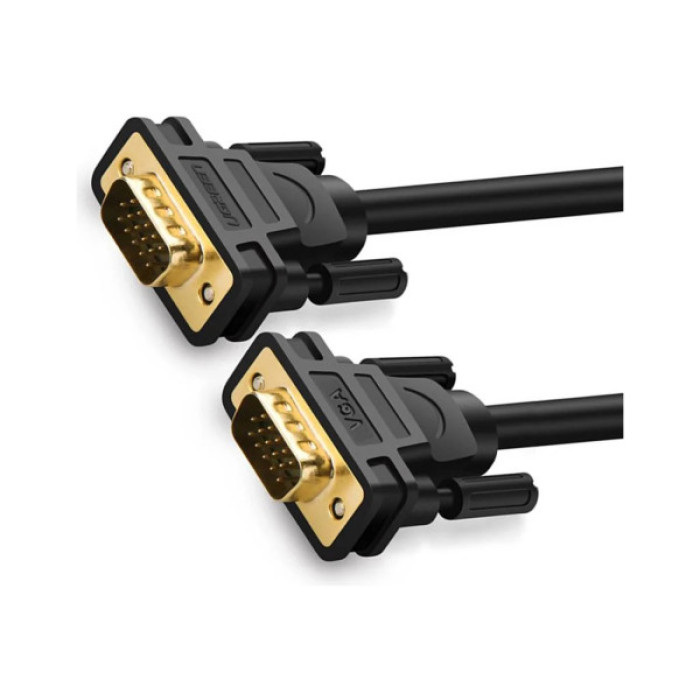 Кабель мультимедійний VGA M to VGA M 1.0m VG101 black Ugreen (11673)