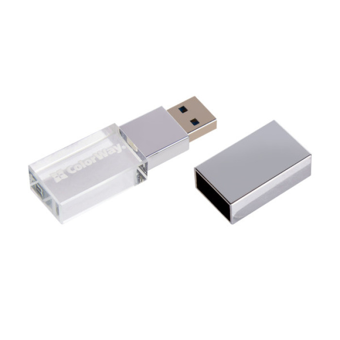 USB флеш накопичувач ColorWay 64GB ColorWay Crystal USB 3.0 (CW-USBCL64)
