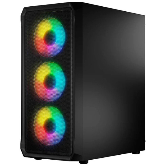 Корпус для ПК Logic concept PORTOS MESH+GLASS ARGB fans 4x120mm BLACK (AT-PORTOS-10-0000000-0002)