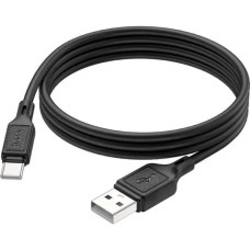Дата кабель USB 2.0 AM to USB-C 1.0m Cool silicone X90 black HOCO (6931474788443)