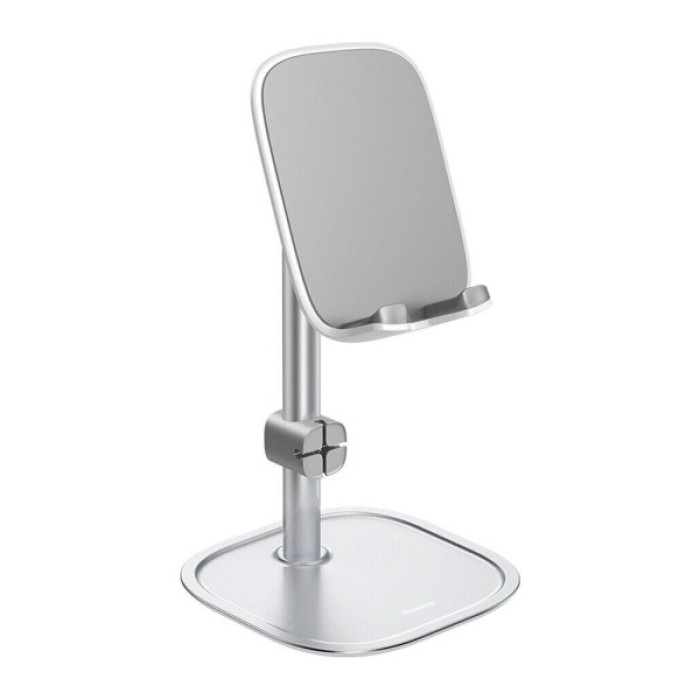 Підставка до планшета та телефона Literary youth desktop bracket Silver Baseus (SUWY-0S)