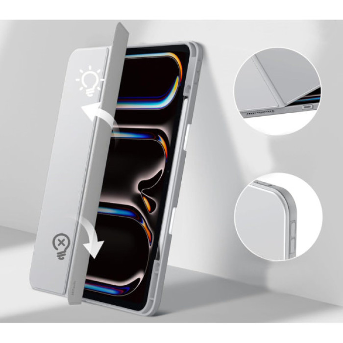 Чохол до планшета BeCover Soft Edge TPU Apple iPad Pro 13" M4 2024 Gray (711718)