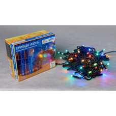 Гірлянда Delux ICICLE flash 75LED 2 х 0.7 м мульті/чорний IP44 EN (90012955)