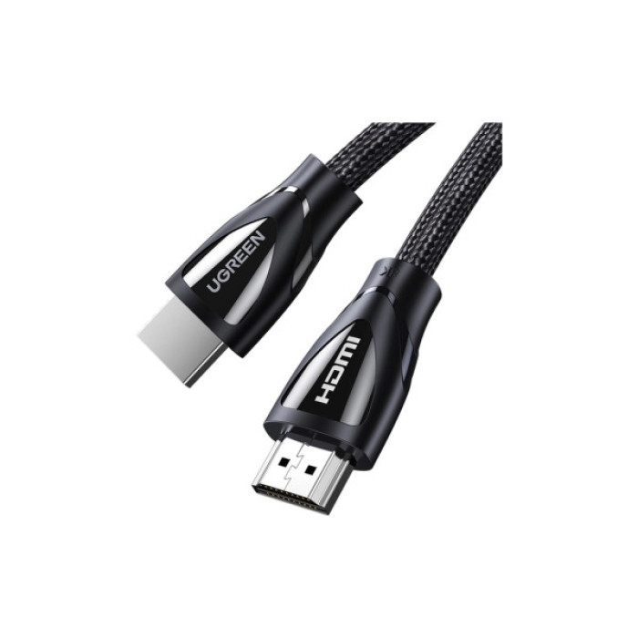 Кабель мультимедійний HDMI M to HDMI M 2.0m braided HD140 black Ugreen (80403)