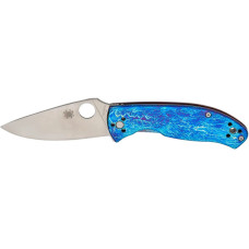 Ніж Spyderco Tenacious D2 Titanium Blue (C122TIBLD2P)