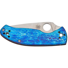 Ніж Spyderco Tenacious D2 Titanium Blue (C122TIBLD2P)