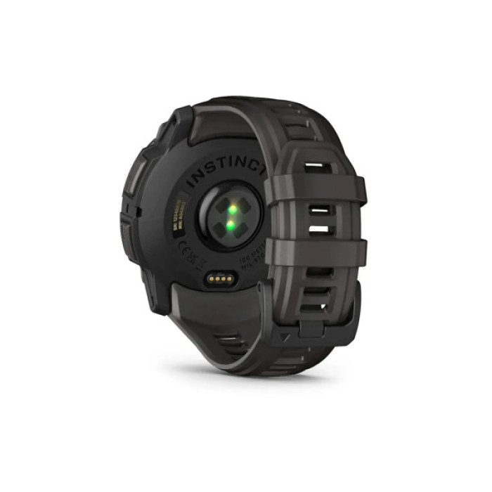 Смарт-годинник Garmin Instinct 3, 50mm, AMOLED, Black Bezel with Charcoal Band, GPS смарт-годинник (010-03020-00)