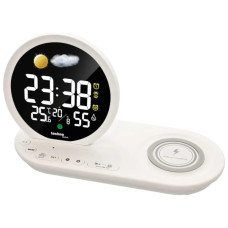 Настільний годинник Technoline Wireless Mobile Charging White (DAS302479)