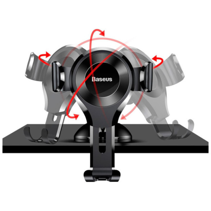 Універсальний автотримач Baseus Osculum Type Gravity Car Mount Black (SUYL-XP01)
