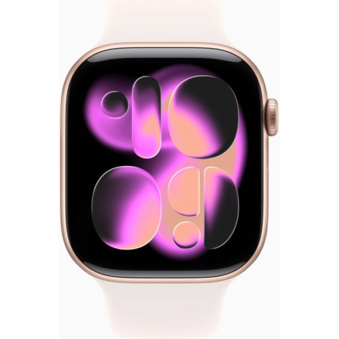 Смарт-годинник Apple Watch Series 11 GPS 46mm Rose Gold Aluminium Case with Light Blush Sport Band - S/M (MEV64RK/A)