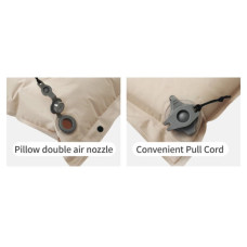 Туристичний килимок Naturehike CNK2550WS025, вологостійкий, 200х65х3 см, зелений (6977465868817)