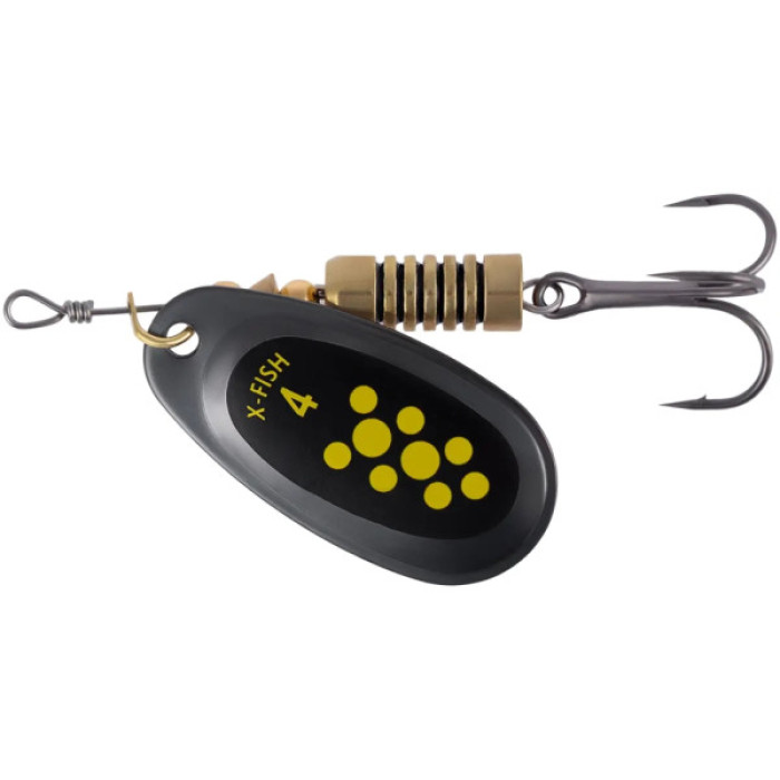 Блешня X-Fish Dark Side 9.5g 4 Nikel black lime (1917.07.25)