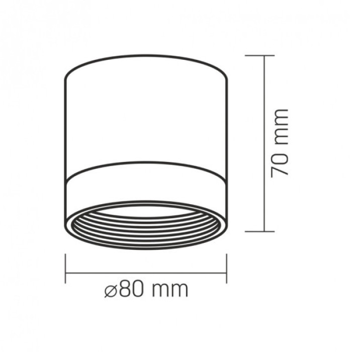 Світильник точковий Videx VL-SPF25A-B