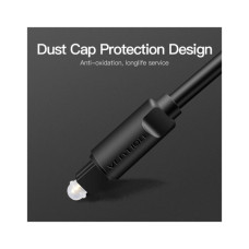 Кабель мультимедійний Optical Toslink 1.5m black Vention (BAEBG)