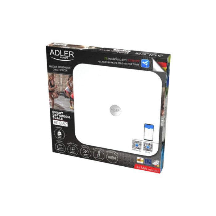 Ваги підлогові Adler AD 8187 white (AD8187W)