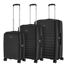 Набір валіз 2E Aero (L+M+S), чорні (2E-SPP-AERO-SET3-BK)