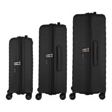 Набір валіз 2E Aero (L+M+S), чорні (2E-SPP-AERO-SET3-BK)