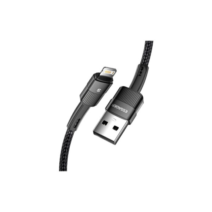 Дата кабель USB 2.0 AM to Lightning 1.0m 2.4A black Essager (EXCL-XC01)