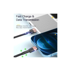 Дата кабель USB 2.0 AM to Lightning 1.0m 2.4A black Essager (EXCL-XC01)