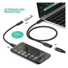 Дата кабель USB-C to USB-C 1.0m USB 3.1Gen2 100W US353 Black Ugreen (10387)