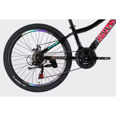 Велосипед Space 24" AURORA DD FR рама-12" ST 2026 рожево-чорний (OPS-SP-24-076)