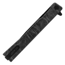 Ніж Ocaso Solstice, Engraved titanium Topo Pattern, Black (10ETB)