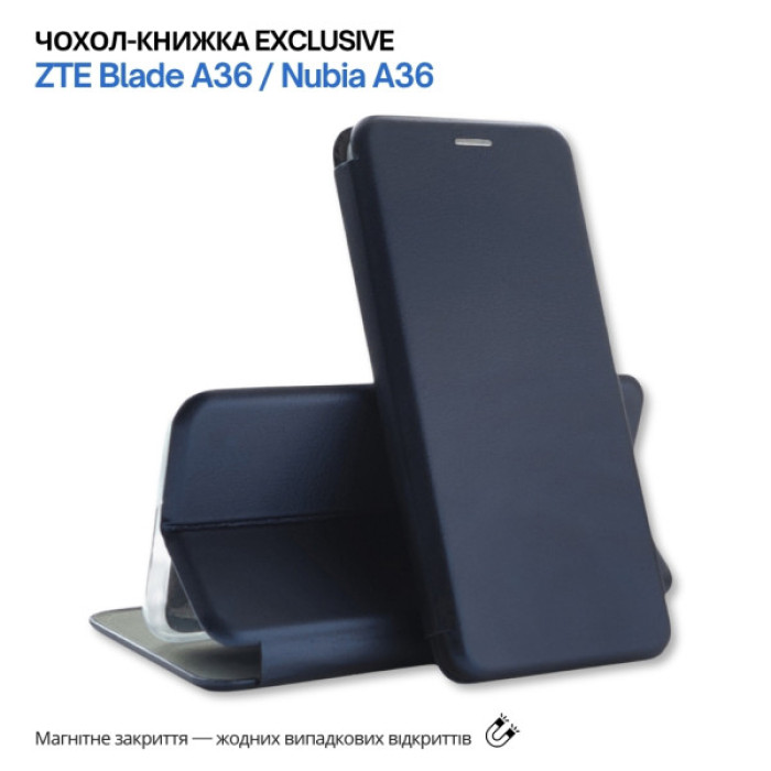Чохол до мобільного телефона BeCover Exclusive ZTE Blade A36 / Nubia A36 Deep Blue (715486)