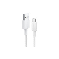 Дата кабель USB 2.0 AM to USB-C 0.9m 322 White Anker (A81H5H21/A81H5G21)