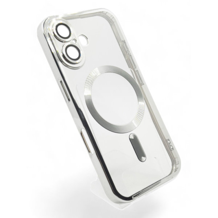 Чохол до мобільного телефона BeCover TPU Chrome Case MagSafe Apple iPhone 16 Silver (712073)