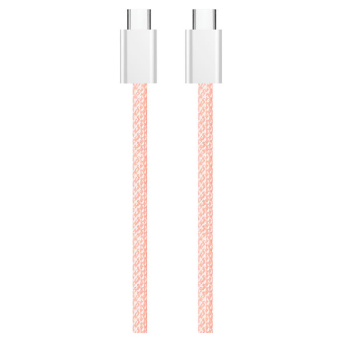 Дата кабель USB-C to USB-C 1.0m 60W 3.0А pink ColorWay (CW-CBPDCC061-P)