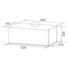 Витяжка кухонна GRANADO Palamos 3603-1200 Inox (GCH516377)