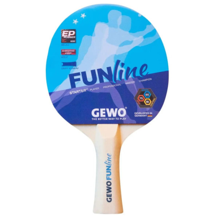 Комплект для настільного тенісу Gewo Double-Fun + сітка Flexx (103360000) (931293)
