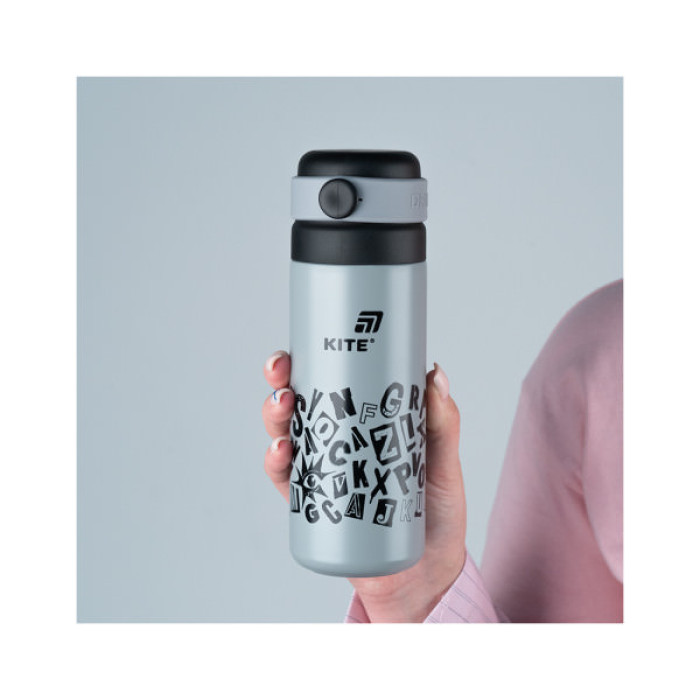 Термос Kite 500 мл, сірий (K25-1222-2)