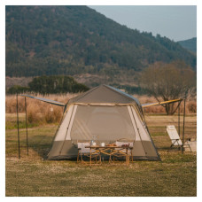 Намет Naturehike Cape 8.4 CNK2450WS050 з швидким розкриттям, сіро-коричневий (6927595770566)