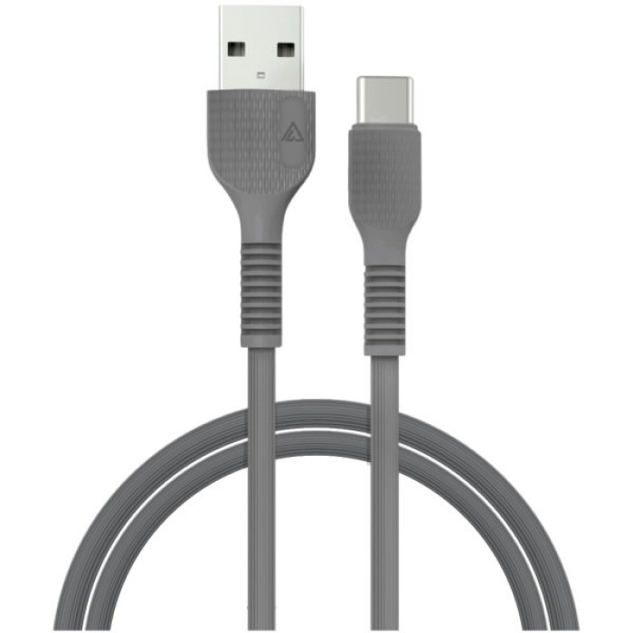 Дата кабель USB 2.0 AM to USB-C 1.2m Black ACCLAB (1283126518232)