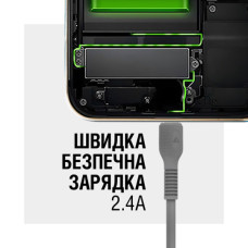 Дата кабель USB 2.0 AM to USB-C 1.2m Black ACCLAB (1283126518232)