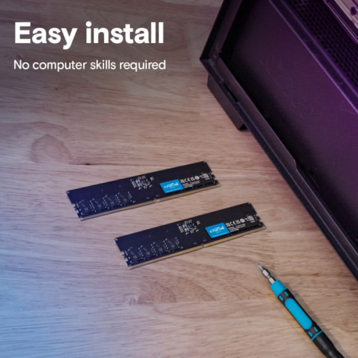 Модуль пам'яті для комп'ютера DDR5 32GB 5600 MHz Micron (CT32G56C46U5T)