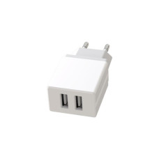 Зарядний пристрій XO L75 2USB/2.4A + Lightning White (XO-L75-L)