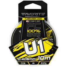 Флюорокарбон Favorite U1 FC 10m 6.0/0.405mm 23.5lb/10.67kg (1693.11.85)
