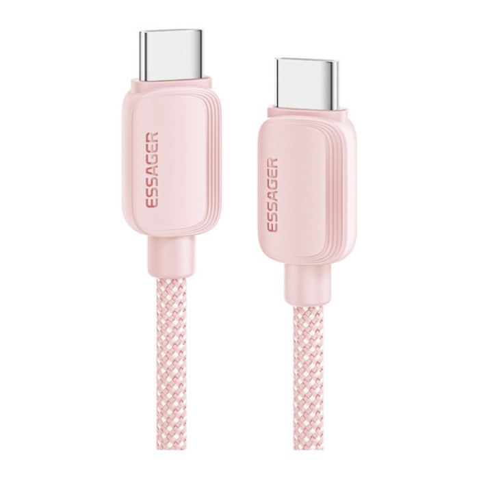 Дата кабель USB-C to USB-C 1.0m 100W pink Essager (EXCTT1-WL04-P)