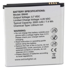 Акумуляторна батарея Extradigital Xiaomi Redmi 1s Dual SIM (BM40) 2000 mAh (BMX6439)