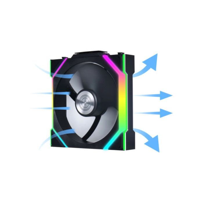 Кулер до корпусу Lian Li Uni Fan SL WIRELESS 120-1, Black (G99.12SL1W1B.00)