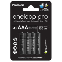 Акумулятор Panasonic Eneloop AAA 930 mAh Pro NI-MH * 4 (BK-4HCDE/4CP)