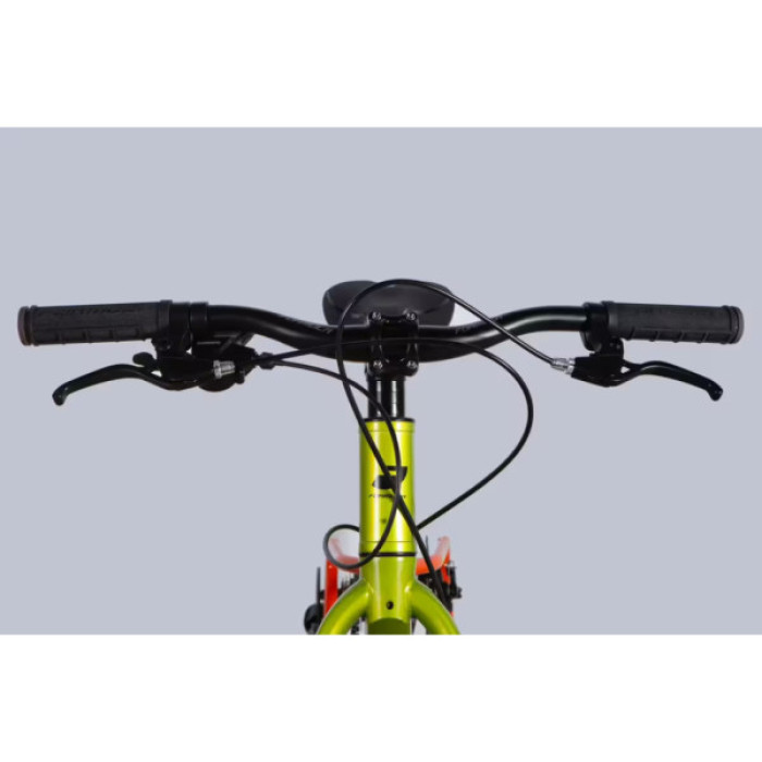 Велосипед Formula 24" F-1 DD рама-11" AL 2026 зелено-помаранчевий (OPS-FR-24-451)