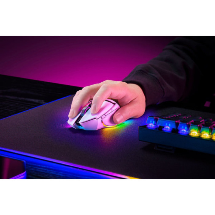 Мишка Razer Basilisk V3 Pro 35K Wireless/Bluetooth White (RZ01-05240200-R3G1)