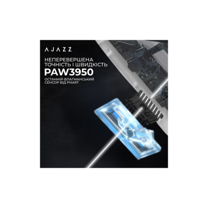 Мишка Ajazz AJ159 APEX Wireless/Bluetooth/USB White (AJM159-A-W)